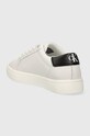 Обувки Кожени маратонки Calvin Klein Jeans CLASSIC CUPSOLE LACEUP LTH WN LACE UP YW0YW01269 бял