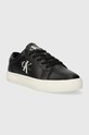 Calvin Klein Jeans sneakers din piele CLASSIC CUPSOLE LACEUP LTH WN YW0YW01269 negru AW23