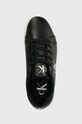 Calvin Klein Jeans sneakers din piele CLASSIC CUPSOLE LACEUP LTH WN negru YW0YW01269