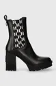 μαύρο Δερμάτινες μπότες τσέλσι Karl Lagerfeld VOYAGE VI Γυναικεία