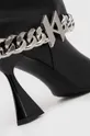 μαύρο Δερμάτινες μπότες Karl Lagerfeld DEBUT