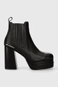 Шкіряні черевики Karl Lagerfeld STRADA без утеплення чорний KL30143.000