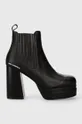 μαύρο Δερμάτινες μπότες τσέλσι Karl Lagerfeld STRADA Γυναικεία
