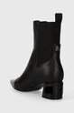 Παπούτσια Δερμάτινες μπότες τσέλσι Karl Lagerfeld TETRA HEEL KL31640.000 μαύρο