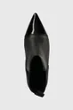 μαύρο Δερμάτινες μπότες τσέλσι Karl Lagerfeld TETRA HEEL