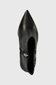 Karl Lagerfeld botki skórzane SOIREE PLATFORM czarny KL31760.000