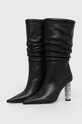 Karl Lagerfeld ghete de piele KOLUMN KL33455.000 negru AW23