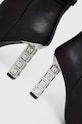 Karl Lagerfeld kozaki skórzane KOLUMN czarny KL33455.000