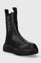 Δερμάτινες μπότες τσέλσι Karl Lagerfeld KREEPER LO KC μαύρο