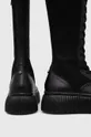 Elegantni škornji Karl Lagerfeld KREEPER LO KC  Zunanjost: Tekstilni material, Naravno usnje Notranjost: Sintetični material Podplat: Sintetični material