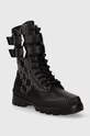 Karl Lagerfeld bocanci de piele TREKKA II KC KL42586F.007 negru AW23