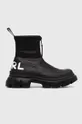 čierna Členkové topánky Karl Lagerfeld TREKKA MAX KC Dámsky