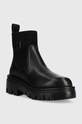 Karl Lagerfeld sztyblety skórzane KOMBAT KC KL45340.000 czarny AW23