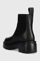 Obuwie Karl Lagerfeld sztyblety skórzane KOMBAT KC KL45340.000 czarny
