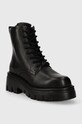 Karl Lagerfeld bőr csizma KOMBAT KC KL45350.000 fekete AW23