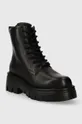 Δερμάτινες μπότες Karl Lagerfeld KOMBAT KC μαύρο