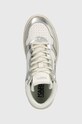 Кожаные кроссовки Karl Lagerfeld KREW KC серебрянный KL63050.01S