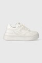 Karl Lagerfeld sneakersy skórzane KREW MAX KC platforma biały KL63320.011