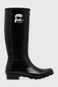 Karl Lagerfeld kalosze KALOSH NFT czarny KL47090N.V00