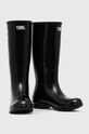 Karl Lagerfeld kalosze KALOSH NFT KL47090N.V00 czarny AW23