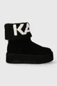 μαύρο Μπότες χιονιού σουέτ Karl Lagerfeld THERMO Γυναικεία
