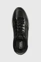 fekete Karl Lagerfeld bőr sportcipő VELOCITA MAX