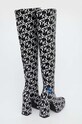 Δερμάτινες μπότες Karl Lagerfeld Jeans STAK HEEL II μαύρο KLJ93191.F01