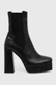 μαύρο Δερμάτινες μπότες τσέλσι Karl Lagerfeld Jeans STAK HEEL II Γυναικεία
