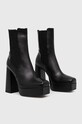 Karl Lagerfeld Jeans sztyblety skórzane STAK HEEL II KLJ93140.000 czarny AW23