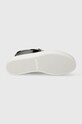 Kožené tenisky Calvin Klein FLATFORM CUPSOLE HIGHTOP W/HW WL HW0HW01667 čierna