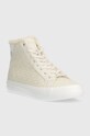 Calvin Klein trampki VULC HIGH TOP - EPI MONO WL HW0HW01675 beżowy AW23