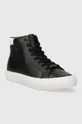 Πάνινα παπούτσια Calvin Klein VULC HIGH TOP μαύρο