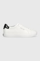 Кожаные кроссовки Calvin Klein VULC LACE UP имитация натуральной кожи белый HW0HW01681