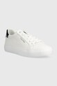 Кожаные кроссовки Calvin Klein VULC LACE UP HW0HW01681 белый SS25