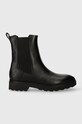 Calvin Klein cizme CLEAT CHELSEA BOOT - EPI MN MX pana la 5 cm negru HW0HW01699