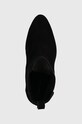 Calvin Klein sztyblety zamszowe CUP HEEL CHELSEA BOOT 80-SUE czarny HW0HW01714