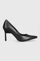 чорний Шкіряні туфлі Calvin Klein WRAP STIL CLASSIC PUMP 90-PEARL Жіночий