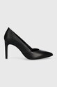 Calvin Klein szpilki ESS STILETTO PUMP 90 - EPI MN MX syntetyczny czarny HW0HW01737