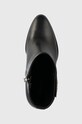 Шкіряні черевики Calvin Klein CUP HEEL ANKLE BOOT W/HW 80 чорний HW0HW01750