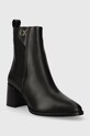 Kožené kotníkové boty Calvin Klein ALMOND CHELSEA BOOT W/HW 55 HW0HW01814 černá AW23
