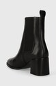 Boty Kožené kotníkové boty Calvin Klein ALMOND CHELSEA BOOT W/HW 55 HW0HW01814 černá