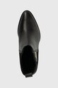 Kožené kotníkové boty Calvin Klein ALMOND CHELSEA BOOT W/HW 55 černá HW0HW01814