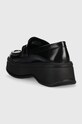 Încălțăminte Calvin Klein mocasini de piele PITCHED LOAFER W/HW HW0HW01817 negru
