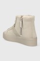Obuwie Calvin Klein sneakersy zamszowe FLTFRM CUPSOLE HT W/HW SUE WL HW0HW01819 beżowy