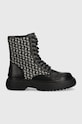 Pepe Jeans workery YOKO JACQUARD imitacja skóry licowej czarny PLS50505