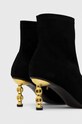 Obuwie Kat Maconie botki zamszowe Tess TESS.BLACK.GOLD czarny