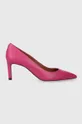 рожевий Шкіряні туфлі BOSS Janet Pump 70-N Жіночий