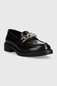 BOSS mokasyny skórzane Vanity 50504575.001 czarny AW23