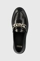 BOSS mokasyny skórzane Vanity czarny 50504575.001