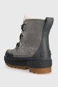 Încălțăminte Sorel pantofi de piele intoarsa TORINO II WP 1886261052 gri